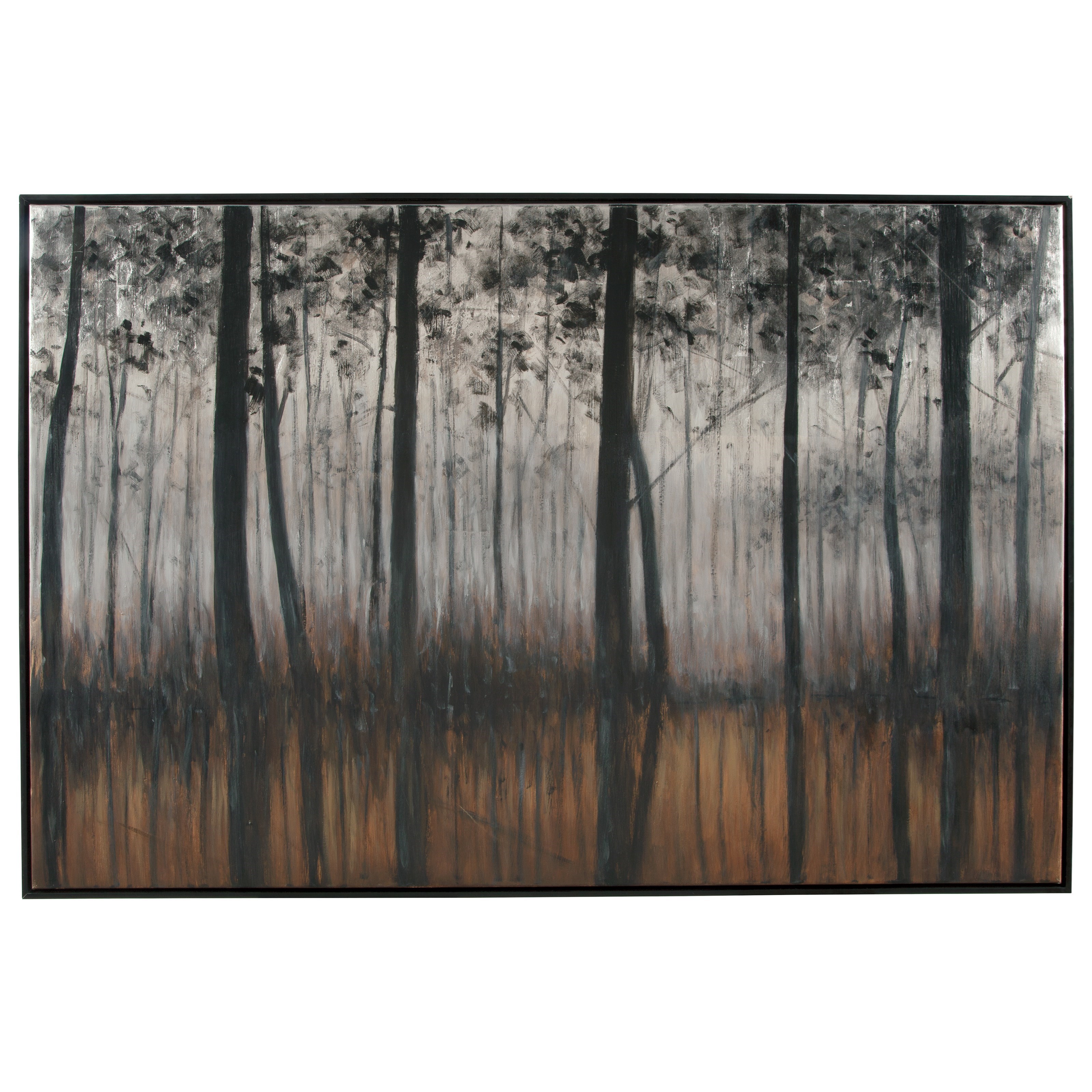 Signature Design by Ashley Wall Art Philyra Black/Orange/Silver Wall